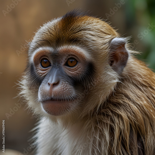 closeuo of monkey , close up of a baboon photo