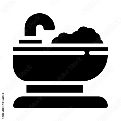 bidet glyph icon