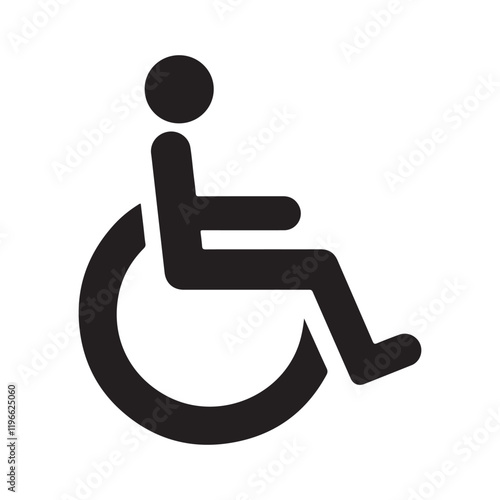 Wheelchair symbols, handicapped access signs set. Wheelchair, handicapped access sign or symbols.