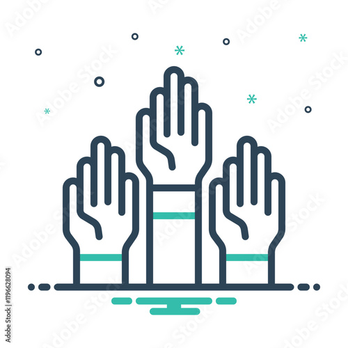 Mix icon for participate