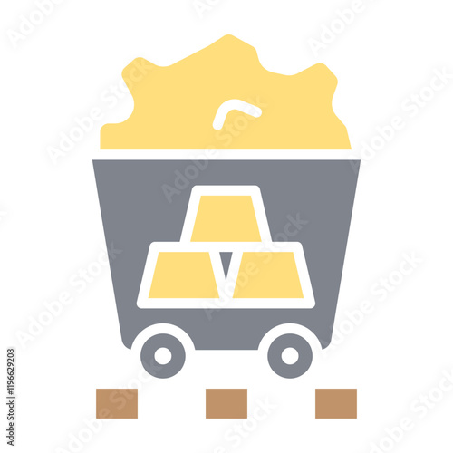 Gold mining icon