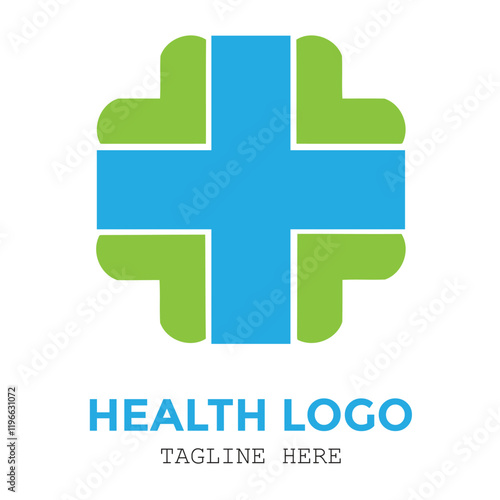 Medical and health care cross creative logo customize design