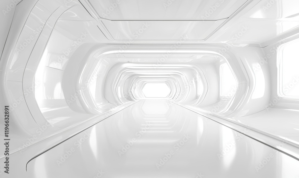 white futuristic background, Generative AI white futuristic background, Generative AI