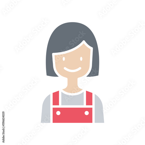 Female technician icon