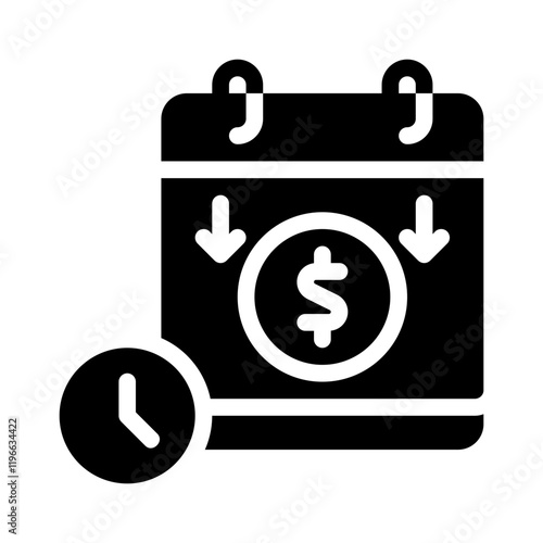 payroll glyph icon