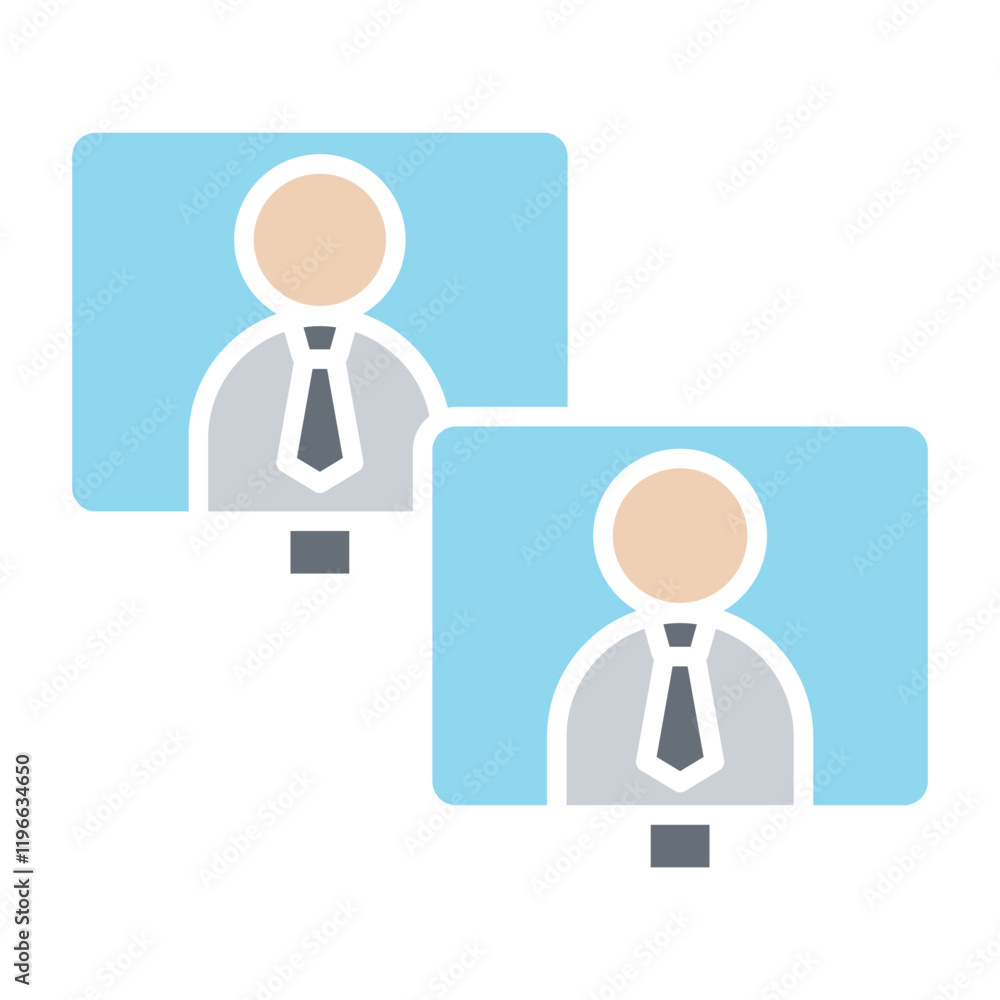 Video conference icon Video conference icon