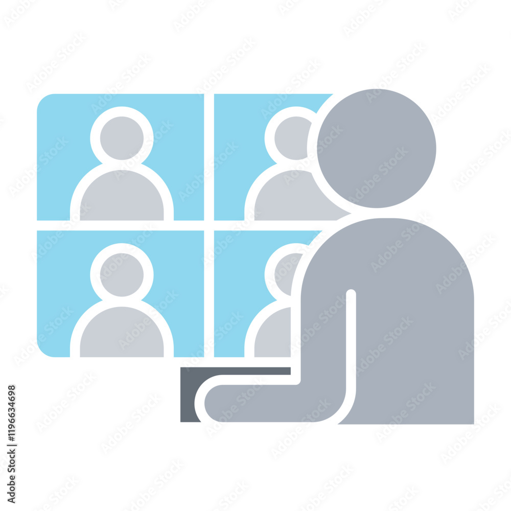 Video conference icon Video conference icon