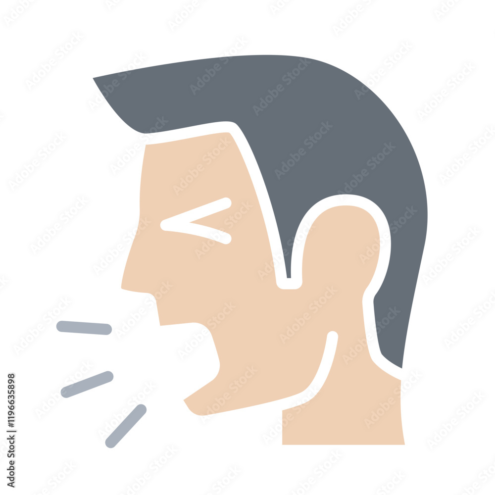 Cough and sneeze icon Cough and sneeze icon