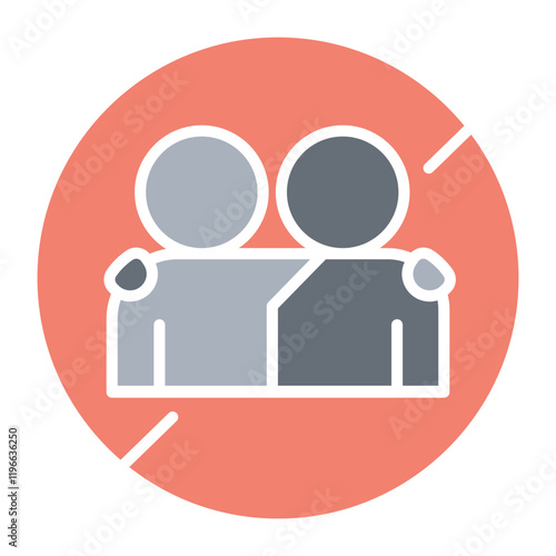 Social distancing icon