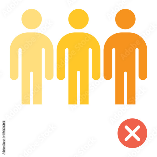 Social distancing icon