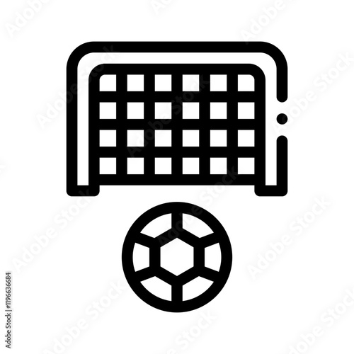 goalpost line icon