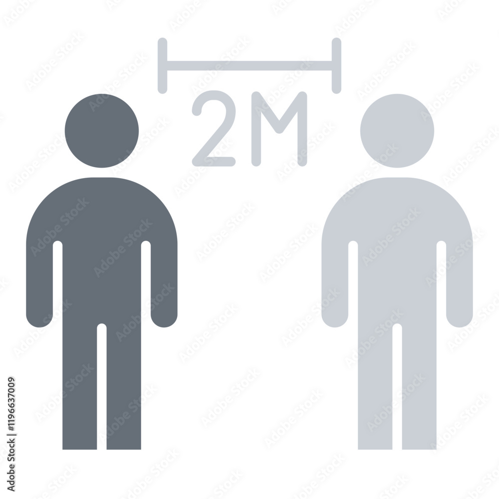 Social distancing icon Social distancing icon