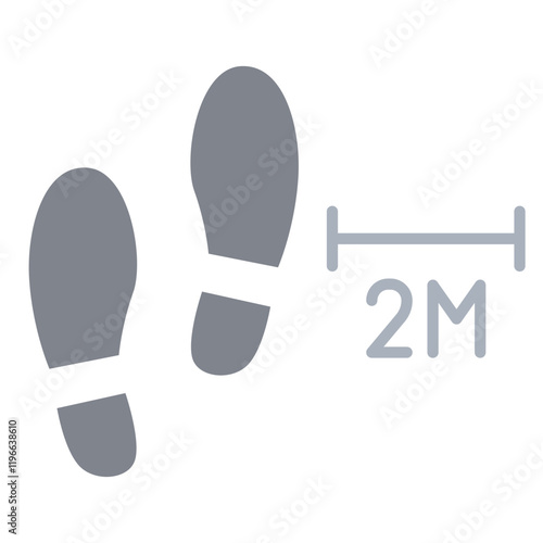 Social distancing icon