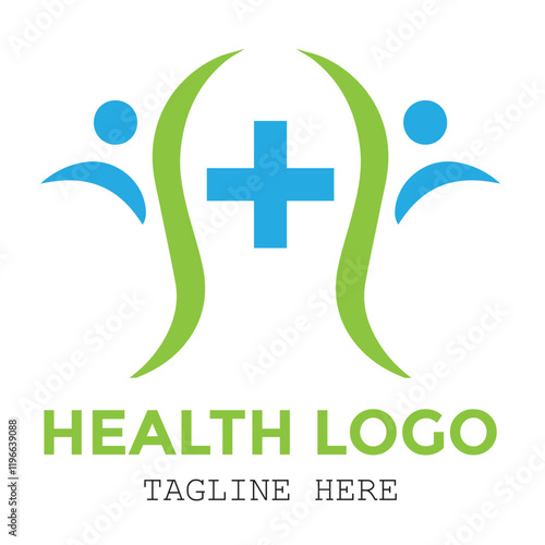 Medical healthy hospital treatment minimalist modern logo design