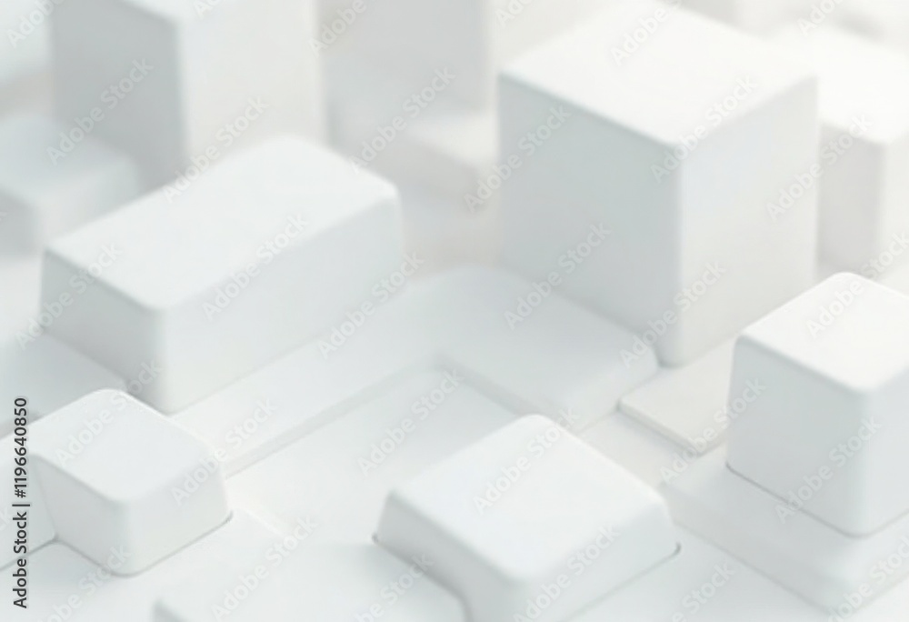 Obraz premium White Keyboard Keys