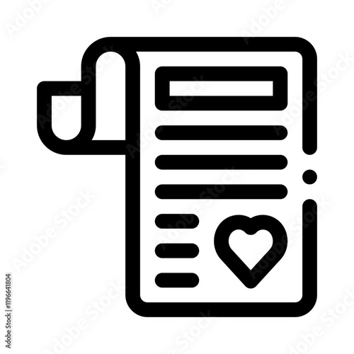 wishlist line icon