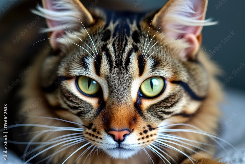 Close up cat's portrait Close up cat's portrait