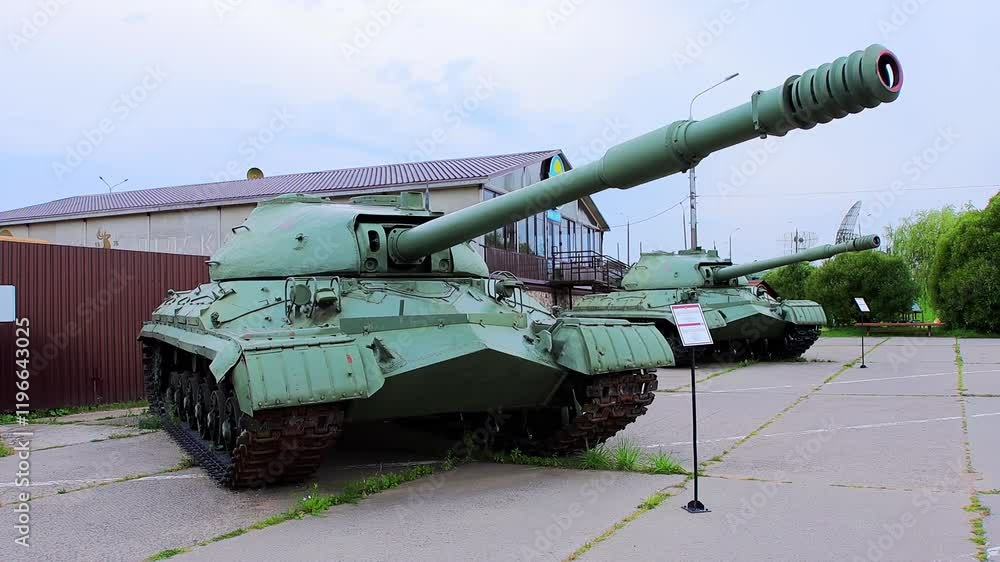 The last most advanced Soviet serial heavy tank T10 of the post-war generation. Serially produced in 1954-1966 The last most advanced Soviet serial heavy tank T10 of the post-war generation. Serially produced in 1954-1966