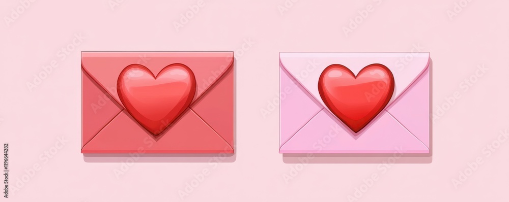 Gift and Money Envelope: Pink and red envelope with heart, cartoon design, symbol of love and gift, cheerful and festive, Valentine’s Day theme Gift and Money Envelope: Pink and red envelope with heart, cartoon design, symbol of love and gift, cheerful and festive, Valentine’s Day theme