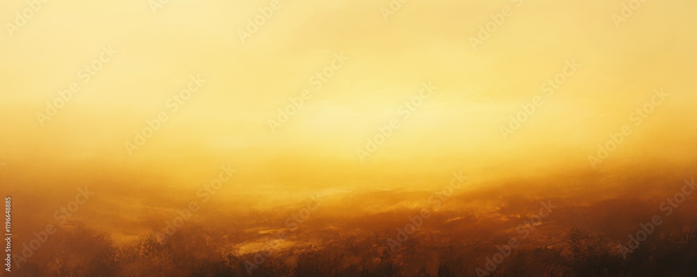 Fototapeta premium Golden hour gradient, warm yellow fading into orange, soft texture