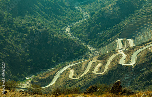 landscapes of dhofar region of oman photo