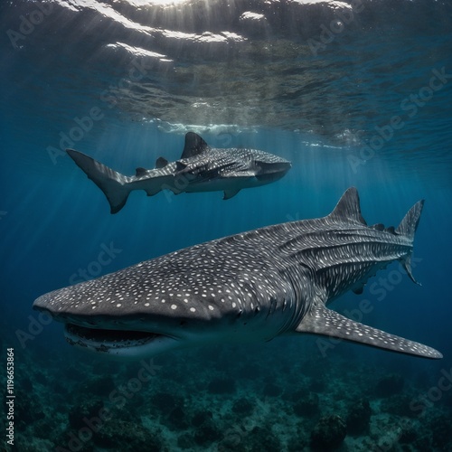 Discuss the importance of whale sharks in ocean ecosystems. photo