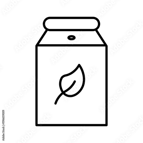 plant based line icon