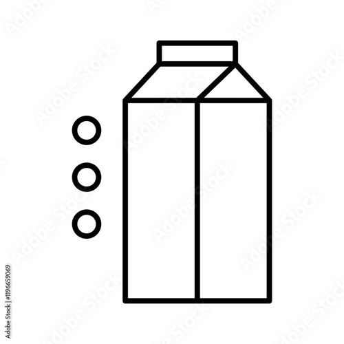 soy milk line icon