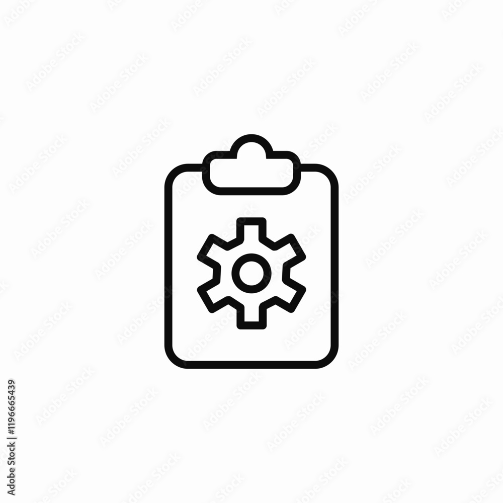 Settings gear configuration tool icon vector sign Settings gear configuration tool icon vector sign