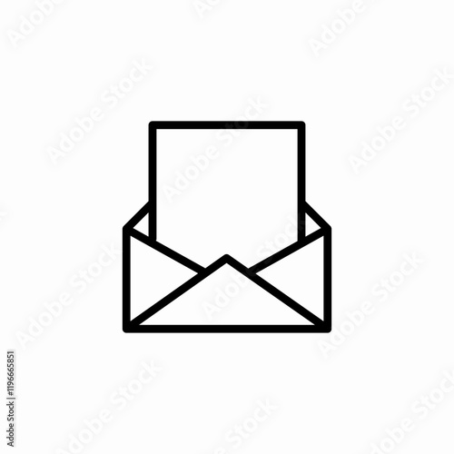 Email message envelope mail icon vector sign