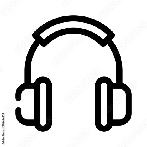 hearing protection line icon