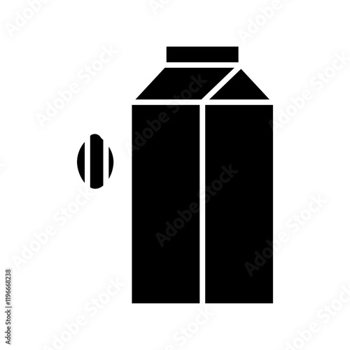 almond milk glyph icon