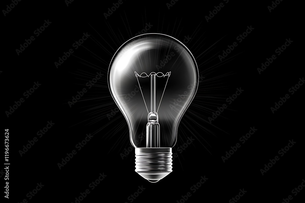 Illuminating Idea: A Stunning Lightbulb Design Illuminating Idea: A Stunning Lightbulb Design