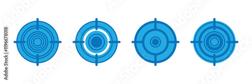 target icon. take aim target icon accuracy focused sight icon.  Eps 10 .
