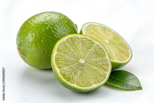 lime on white background