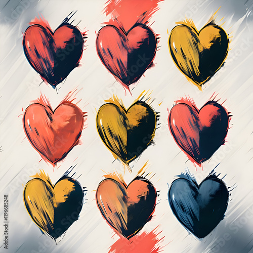 Seamless heart pattern 