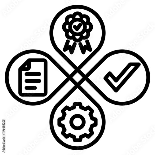 PDCA single icon photo