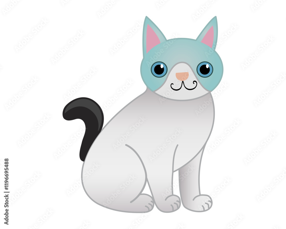 Wednesday cat. Cat design. Cute illustration. Vector design. Wednesday cat. Cat design. Cute illustration. Vector design.