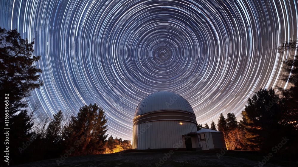Obraz premium telescope at night 