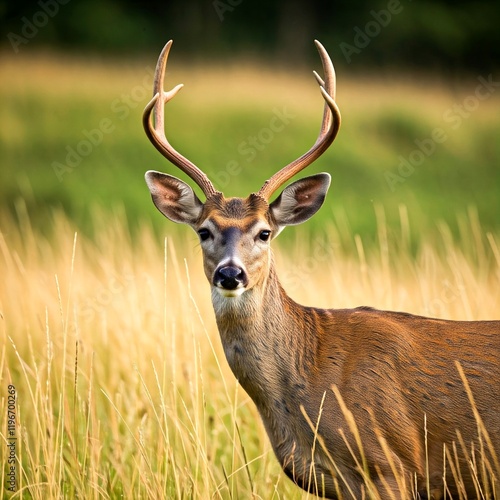 Plakat deer in the forest