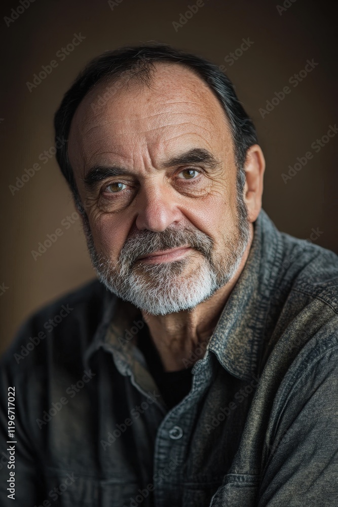 Portrait of mature man with beard and serious expression, showcasing wisdom and experience in professional setting, ideal for concepts of leadership and resilience. Portrait of mature man with beard and serious expression, showcasing wisdom and experience in professional setting, ideal for concepts of leadership and resilience.