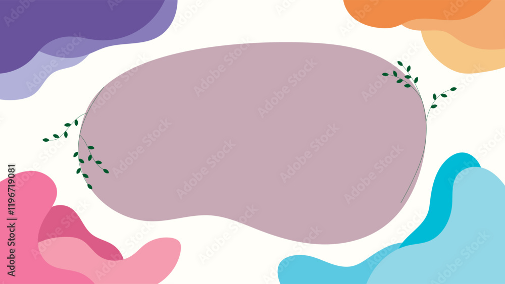ABSTRACT BACKGROUND HAND DRAWN SHAPES WITH COPY SPACE AREA COLORFUL FLAT DESIGN VECTOR TEMPLATE FOR WALLPAPER, COVER DESIGN ABSTRACT BACKGROUND HAND DRAWN SHAPES WITH COPY SPACE AREA COLORFUL FLAT DESIGN VECTOR TEMPLATE FOR WALLPAPER, COVER DESIGN