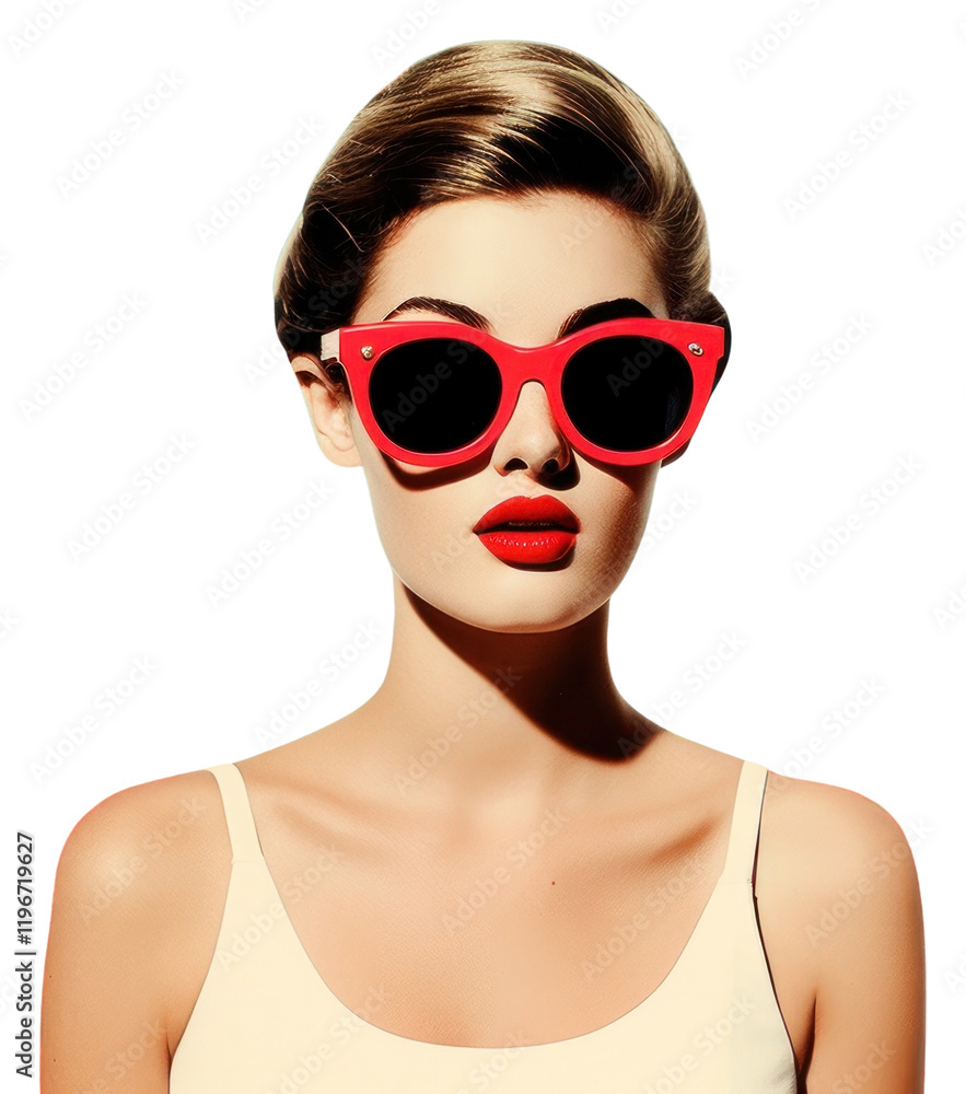 PNG Collage Retro dreamy summer sunglasses portrait fruit. PNG Collage Retro dreamy summer sunglasses portrait fruit.