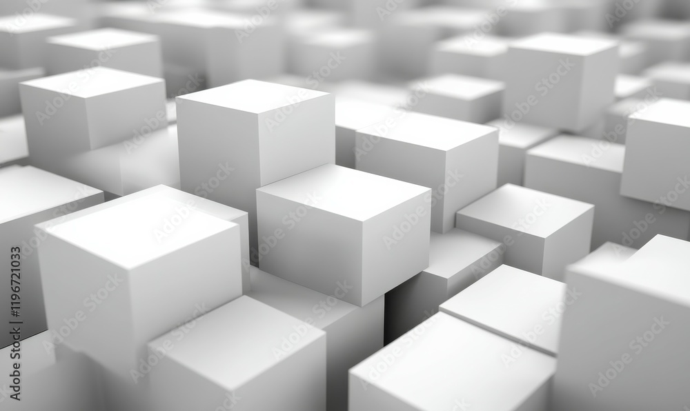 A 3D abstract background design composed of geometric cubes. A 3D abstract background design composed of geometric cubes.