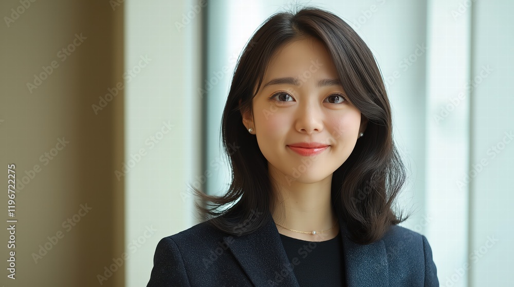 Confident Young Woman in Professional Attire