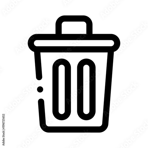 trash line icon