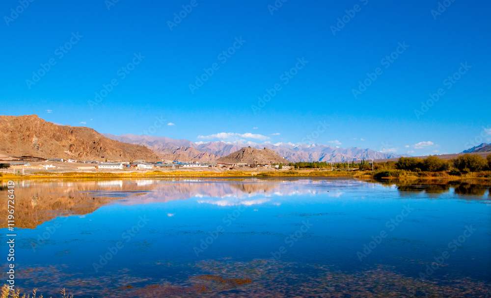 Mountain stream in Himalayas, Ladakh, India Mountain stream in Himalayas, Ladakh, India