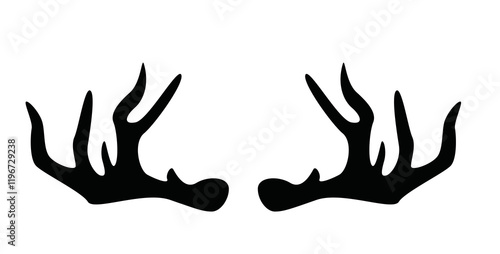 Geweih, Hirsch, Reh, Outdoor - Vektor