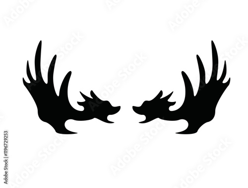 Geweih, Hirsch, Reh, Outdoor - Vektor