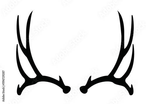 Geweih, Hirsch, Reh, Outdoor - Vektor
